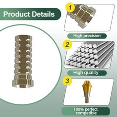 Titanium Temporary Cylinder Ti MU Sleeve compatible with Hiosson Osstem TS D4.8
