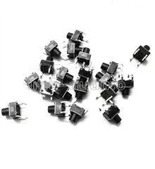 100PCS 6x6x5mm DIP Through-Hole 4pin Tactile Push Button Switch Momentary