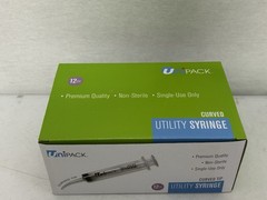 UNIPACK CURVED ULTILITY SYRINGE 12cc URS-55112 100X (2 BOXES OF 50)