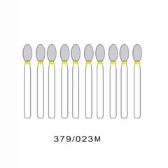 Dental FG379-023XF High Speed Diamond Burs Egg Football Extra Fine Grit MultiUse