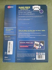 Genuine Avery 5963 Labels for Laser Printer 2″x4″ White: 100 Labels (10 sheets)