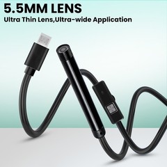 Endoscope Camera with Light, 1920P HD Borescope Camera with 6 LED Lights 16.4ft