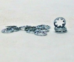 BOX OF 500 NEW #6 INTERNAL TOOTH LOCK WASHER ZINC PLATED FREE SHIPPING NH