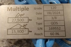 Pewag 10G120QOS/5 5 Ft Length Blue Steel 4 Leg Chain Sling