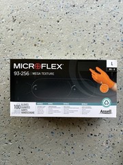 MICROFLEX MEGA TEXTURE 93-256 LG 100 COUNT BOX