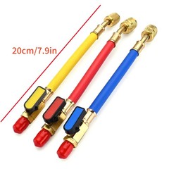 For R134A R410A Refrigerants 1/4″ SAE Ball Valves Hose Great Compatibility