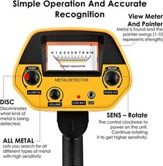 Deep Ground Metal Detector For Adults Underwater Beach Yard Waterproof Seeker