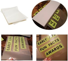 Clear Thermal Laminating Pouches, 100-Pack, 9 x 11.5 in, Letter Size, 3 mil