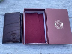 “Nikolai” by Piquadro-NOS brown leather keychain wallet , made in Italy#BIC