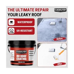 RV Roof Sealant 1 Gallon, RV Roof Coating Quick Drying Solar Reflective, Leak…