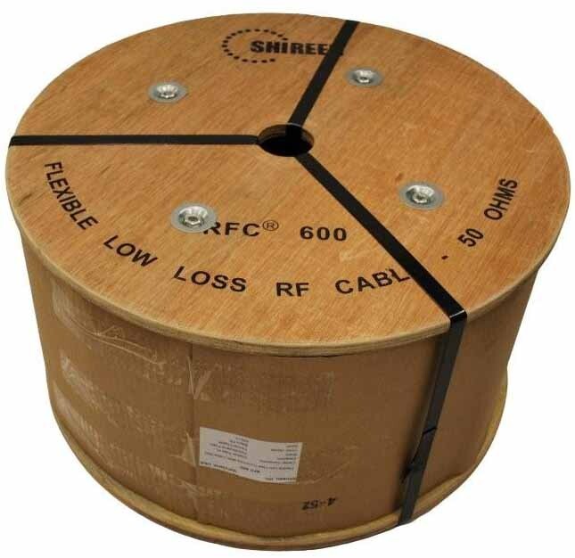 Low Loss 600 RFC600 LMR-600 LMR600 Shireen Times Coax cable 500ft foot spool