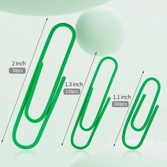 Paper Clips Assorted Sizes, Cute 350PCS, Red,green,blue,pink,white,yellow