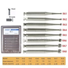 Burr Dental Latch Burs Round RA 1 2 3 4 5 6 7 8 Slow Speed Tungsten Carbide LA