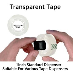Clear Transparent Tape Rolls 3/4″ x 1000″ Dispenser Refill 6 Tape Rolls Scotch