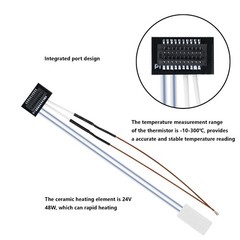 2 Pack Ceramic Heater & Thermistor Kits for Bambu Lab P1P/P1S, 24V 48W…