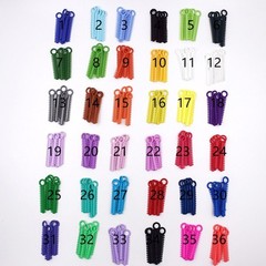 1040Pcs Dental Orthodontic Ligature Ties Elastic Rubber Bands 37 Color To Choice