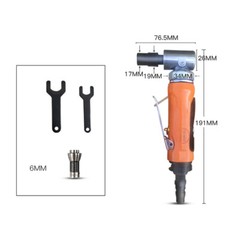 Pneumatic Right Angle Grinder Industrial Elbow Polishing Machine Chuck 6MM 4CFM