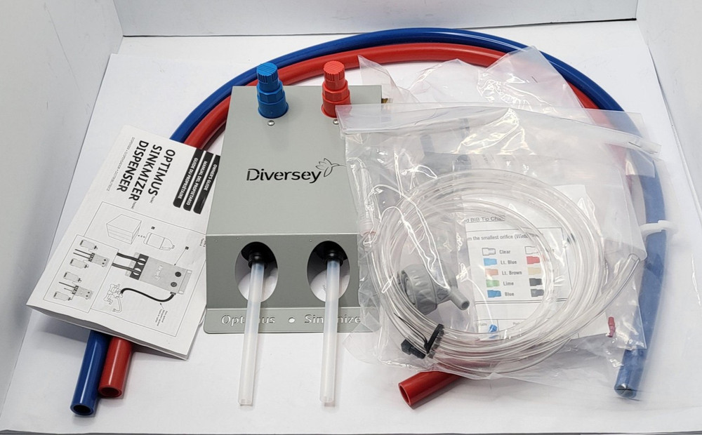 Diversey Optimus Sinkmizer Dispenser 2 Product Chemical Sink Wall Kit