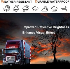DOT-C2 Reflective Tape,Red White 2Inch X 30′ Waterproof Conspicuity Safety Tape