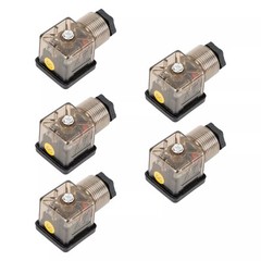 20PCS Din 43650-A PG11 Solenoid Coil Connector Socket With Led 24V Dc 24 Pole