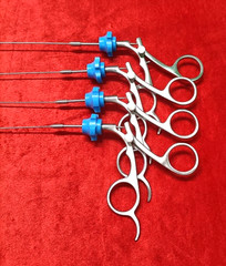 4pc – Hysteroscopy Semi Rigid Rotatable Scissor 5FR 40CM Reusable Instruments