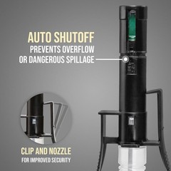Automatic Fuel Transfer Pump with Auto-Stop – 3X Powerful D Battery, 2.4 Gal/min