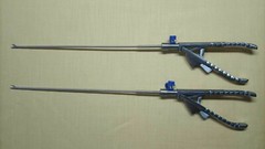 2pc Laparoscopic Needle Holder Curved Jaw Right Hand 3mmx330mm Instruments