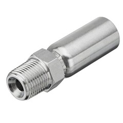 Heavy Duty 1/4″ ID to 3/8″ NPTF Male Hydraulic Hose End Fitting 12 Pcs