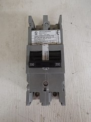 Milbank 200 Amp 2 Pole Type UQFB Circuit Breaker 200A 2P Bolt On 240VAC. PREOWNE