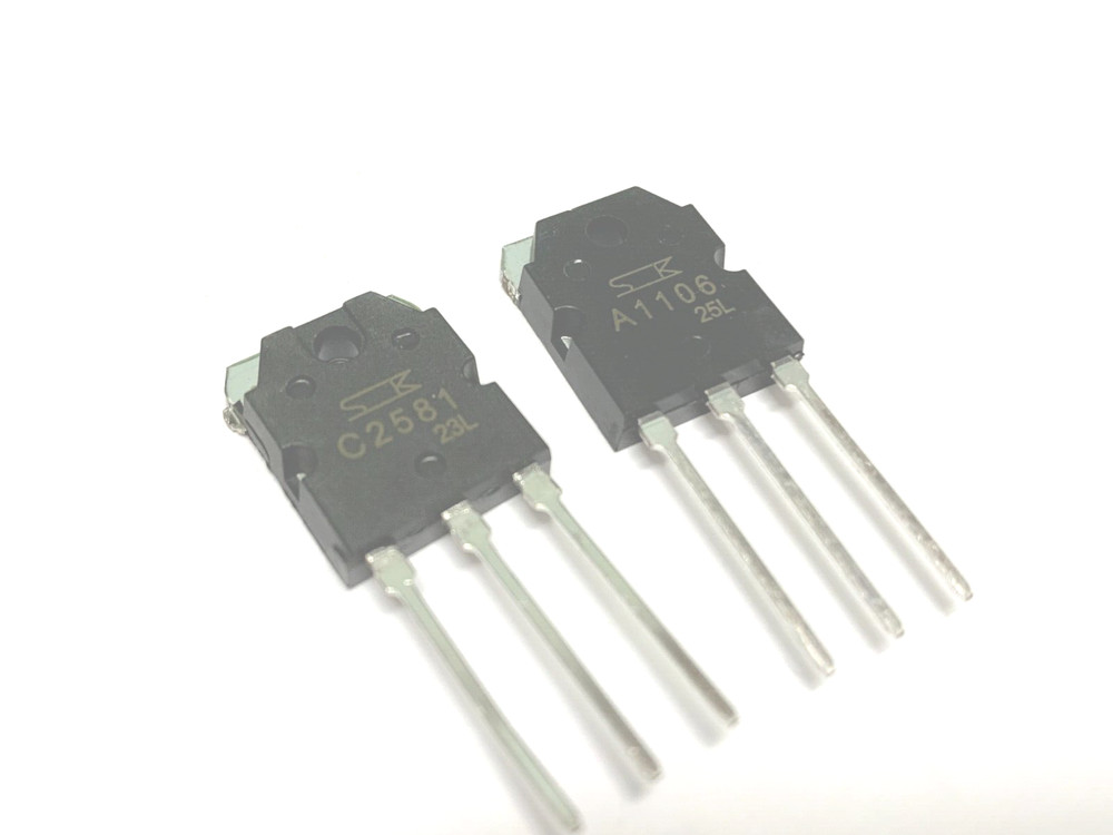 2 Pairs | 2SC2581 + 2SA1106 Sanken Silicon NPN+PNP Transistor | FREE US Shipping