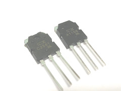 2 Pairs | 2SC2581 + 2SA1106 Sanken Silicon NPN+PNP Transistor | FREE US Shipping