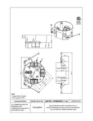 25-Pack 4 inch Round Electrical Ceiling Box w/Grounding 20 Cu In ETL Certified
