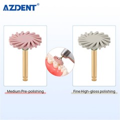 4 Pc Dental Composite Polishing Wheel Silicone Diamond CA2.35MM for Contra Angle