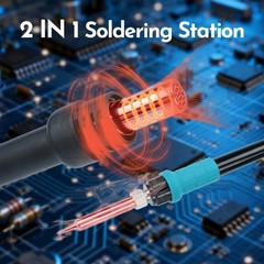 YIHUA 852D+ Soldering & Hot Air Rework Station Diaphragm Pump Desoldering Kit