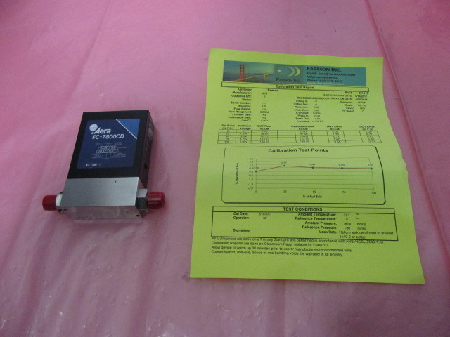 Aera FC-7800CD Mass Flow Controller MFC N2 200 SCCM Novellus 22-121928-00 421475