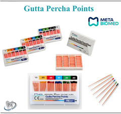 GUTTA PERCHA POINTS Taper 0.6 or 0.4, or Standart Taper, All Sizes Dental Meta