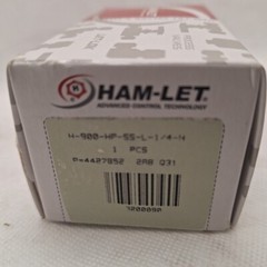 5,000 psi Ham-Let High Pressure Relief Valve, 1 97/100″ L, H-900-HP-SS-L-1/4-H