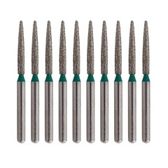 Dental Flame Diamond Burs FG Coarse Grit Green 863/012C for High Speed Handpiece