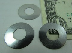 100 Pcs Steel Shim/Spacer Washers .707″ OD x .314″ ID x .010″ Thick Valving Disc