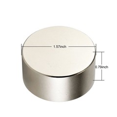 1-3Pcs Super Strong Neodymium Disc Round Magnet Powerful Rare Earth N52 40x20mm