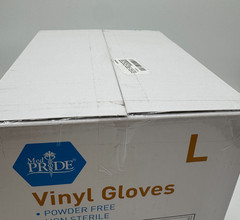 Medpride Medical Vinyl Examination Gloves, Powder Free, 10 Boxes, 1000 Total