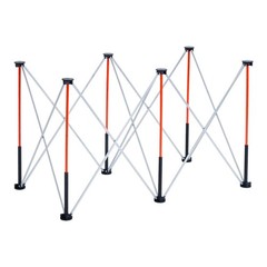 4.15×2.18ft Heavy-Duty Folding Workstand 2500lb Aluminum Portable