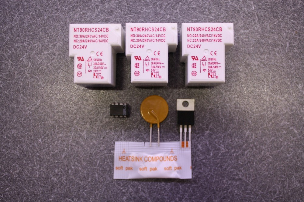 HOBART HANDLER 175 Control Board 195887 Repair Kit with IC Chip and OEM relays