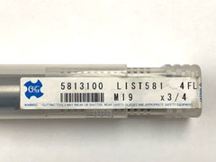 19.00 mm 4 FLUTE SINGLE END COBALT END MILL 3/4″ SHANK OSG 5813100
