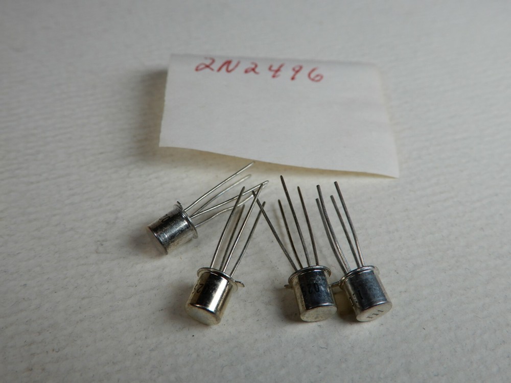 Amperex Philips 2N2496 PNP Germanium Transistors Lot of 4 NOS