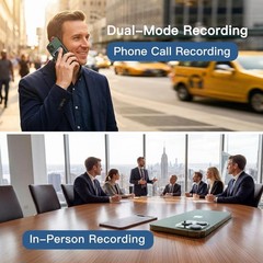 AI Voice Recorder (64GB) –Real-Time Transcription & Summarization | 152 Language