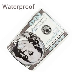 1g Mylar Bags Smell Proof Hundred Bill Design Matte Stand Up Zip Seal Bag