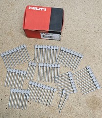 HILTI X-DNI 62MX 34386 – 62mm or 2-1/2” collated galvanized nails – 82 count