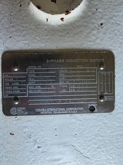 Toshiba Electric Motor 150HP 460V Frame 444TSD