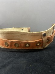 Klein Buhrke 5480 Lineman Climbing Leather Safety Belt With Rope Vintage 1976